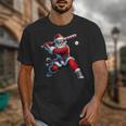Santa Playing Baseball Men Boys Christmas Baseball Player Unisex T-Shirt Santa Playing Baseball Men Boys Christmas Baseball Player Unisex T-Shirt
