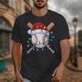 Santa Sports Christmas Baseball Player Unisex T-Shirt Santa Sports Christmas Baseball Player Unisex T-Shirt