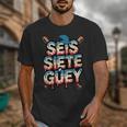 SEIS Siete Guey Baseball Drip Mexico Spanish 67 Slang Boys Unisex T-Shirt