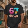 Six Seven 6-7 Baseball Ice Cream Drip 67 Meme Hands Unisex T-Shirt Six Seven 6-7 Baseball Ice Cream Drip 67 Meme Hands Unisex T-Shirt