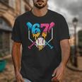 Six Seven Baseball Ice Cream Drip Cool 67 Gen Alpha Slang Unisex T-Shirt Six Seven Baseball Ice Cream Drip Cool 67 Gen Alpha Slang Unisex T-Shirt