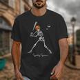 Spooky Season Skeleton Baseball Player Halloween Batter Unisex T-Shirt Spooky Season Skeleton Baseball Player Halloween Batter Unisex T-Shirt