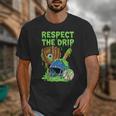 Spooky Zombie Respect The Drip Baseball Halloween Unisex T-Shirt Spooky Zombie Respect The Drip Baseball Halloween Unisex T-Shirt