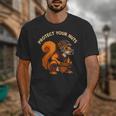 Squirell Baseball Catcher Player Joke Tee Protect Your Nuts Unisex T-Shirt Squirell Baseball Catcher Player Joke Tee Protect Your Nuts Unisex T-Shirt
