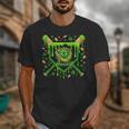 St Patricks Day Baseball Ice Cream Shamrock Baseball Player Unisex T-Shirt St Patricks Day Baseball Ice Cream Shamrock Baseball Player Unisex T-Shirt
