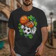 St Patricks Day Shamrock Basketball Baseball Football Soccer Unisex T-Shirt