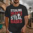 Stealing Hearts Like I Steal Bases Cute Baseball Kids Unisex T-Shirt Stealing Hearts Like I Steal Bases Cute Baseball Kids Unisex T-Shirt
