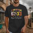 I Survived 6733 Days Of 1st Grade Baseball Football 100 Day Unisex T-Shirt I Survived 6733 Days Of 1st Grade Baseball Football 100 Day Unisex T-Shirt