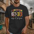 I Survived 6733 Days Of 3rd Grade Baseball Football 100 Day Unisex T-Shirt I Survived 6733 Days Of 3rd Grade Baseball Football 100 Day Unisex T-Shirt