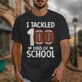 I Tackled 100 Days Of School Baseball Player Kids Teacher Unisex T-Shirt