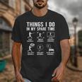 Things I Do In My Spare Time Baseball Lovers Kids Boys Unisex T-Shirt