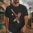 Ugly Christmas Sweater Gingerbread Baseball Toddler Kids Unisex T-Shirt