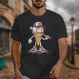 USA Patriotic Baseball Ice Cream Cone Freedom Unisex T-Shirt USA Patriotic Baseball Ice Cream Cone Freedom Unisex T-Shirt