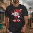 Valentine Baseball Heart Drip Sport Love Valentines Day Boys Unisex T-Shirt Valentine Baseball Heart Drip Sport Love Valentines Day Boys Unisex T-Shirt