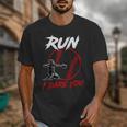 Vintage Baseball Catcher Boys Go Ahead Run I Dare You Unisex T-Shirt