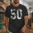 Vintage Baseball Number 50 Jersey Player Uniform Unisex T-Shirt