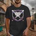 I Wear Purple For Alzheimers Awareness Baseball Heart Ribbon Unisex T-Shirt I Wear Purple For Alzheimers Awareness Baseball Heart Ribbon Unisex T-Shirt