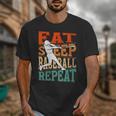 Women's Eat Sleep Baseball Repeat Vintage Player Sport Lover Retro Unisex T-Shirt Women's Eat Sleep Baseball Repeat Vintage Player Sport Lover Retro Unisex T-Shirt