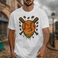 Baseball Drip Ice Cream Dripping Blaze Hunter Orange Camo Unisex T-Shirt Baseball Drip Ice Cream Dripping Blaze Hunter Orange Camo Unisex T-Shirt