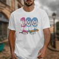 Baseball Player 100 Days Of School Sports Ice Cream Drip Premium Tri-Blend Unisex T-Shirt Baseball Player 100 Days Of School Sports Ice Cream Drip Premium Tri-Blend Unisex T-Shirt