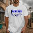 Blue Panther Baseball Home Plate Game Day Mascot Panther Unisex T-Shirt Blue Panther Baseball Home Plate Game Day Mascot Panther Unisex T-Shirt