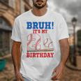 Bruh It's My 2nd Birthday Boy Baseball Themed Party Unisex T-Shirt Bruh It's My 2nd Birthday Boy Baseball Themed Party Unisex T-Shirt