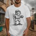 Frog Basketbal Men Women Grumpy Frog Playing Baseball Unisex T-Shirt Frog Basketbal Men Women Grumpy Frog Playing Baseball Unisex T-Shirt