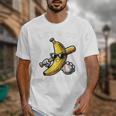 Lets Go Bananas Baseball Retro Sports Boys Kids Men Youth Premium Tri-Blend Unisex T-Shirt