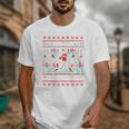 Ho Ho Homerun Baseball Ugly Christmas Sweater Party Hitter Unisex T-Shirt Ho Ho Homerun Baseball Ugly Christmas Sweater Party Hitter Unisex T-Shirt