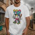 Ice Cream Drip Baseball Party 100 Days Of School Teacher Unisex T-Shirt Ice Cream Drip Baseball Party 100 Days Of School Teacher Unisex T-Shirt