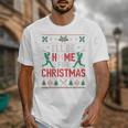 I’Ll Be Home For Christmas Baseball Ugly Sweater Art Unisex T-Shirt I’Ll Be Home For Christmas Baseball Ugly Sweater Art Unisex T-Shirt