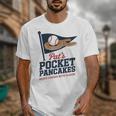Pat's Pocket Pancakes Flag Baseball On Pancake Unisex T-Shirt Pat's Pocket Pancakes Flag Baseball On Pancake Unisex T-Shirt
