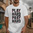 Play Hard Pray Hard Youth Boy Christian Baseball Jesus Unisex T-Shirt Play Hard Pray Hard Youth Boy Christian Baseball Jesus Unisex T-Shirt