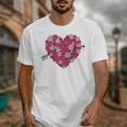 Valentine's Day Baseball Heart Softball Player Sports Lover Unisex T-Shirt