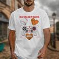 Valentines Day Boys Men Hearts Gaming Football Baseball Love Premium Tri-Blend Unisex T-Shirt