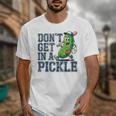 Youth Baseball Catcher Humor Don’t Get In A Pickle Unisex T-Shirt