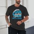 100 Days Of School Baseball Drip Ice Cream Kid Boy 100th Day Unisex T-Shirt