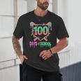 100 Days Of School Baseball Ice Cream Drip 100th Day Player Unisex T-Shirt