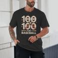 100 Days Of School Baseball Love Valentine’s Day Men Women Unisex T-Shirt