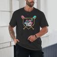 12th Birthday Baseball Bat Ice-Cream Drip 12yrs Old Boy Kid Unisex T-Shirt