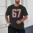 6 7 Number 67 Baseball Meme Tee For Women Unisex T-Shirt