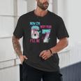 Now Im 6 Next Year I'Ll Be 7 Baseball Ice Cream Drip 67 Meme Unisex T-Shirt Now Im 6 Next Year I'Ll Be 7 Baseball Ice Cream Drip 67 Meme Unisex T-Shirt