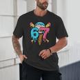 67 Baseball Ice Cream Drip Player Unisex T-Shirt