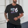 6th Birthday Boy Bro I'm 6 Year Old Baseball Ice Cream Drip Unisex T-Shirt 6th Birthday Boy Bro I'm 6 Year Old Baseball Ice Cream Drip Unisex T-Shirt