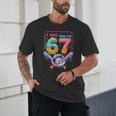 7th Birthday Boys I Was 6 Now I'm 7 Baseball Ice Cream Drip Unisex T-Shirt 7th Birthday Boys I Was 6 Now I'm 7 Baseball Ice Cream Drip Unisex T-Shirt