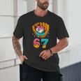 Baseball 67 Ice Cream Drip 67 Six Seven Meme 67th Birthday Unisex T-Shirt Baseball 67 Ice Cream Drip 67 Six Seven Meme 67th Birthday Unisex T-Shirt