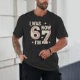 Baseball 7th Birthday 6 7 Years Old I Was 6 Now I'm 7 Unisex T-Shirt