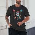 Baseball 8 Year Old Ice Cream Drip 8th Birthday Boys Player Unisex T-Shirt
