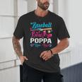Baseball Or Bows Poppa Loves You Gender Reveal Unisex T-Shirt