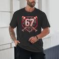 Baseball Candy Cane Drip 6 7 Six Seven Meme Christmas Boys Unisex T-Shirt Baseball Candy Cane Drip 6 7 Six Seven Meme Christmas Boys Unisex T-Shirt